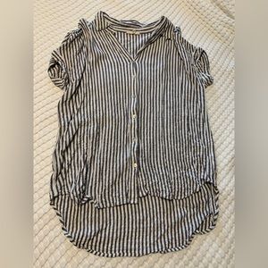 Striped button up